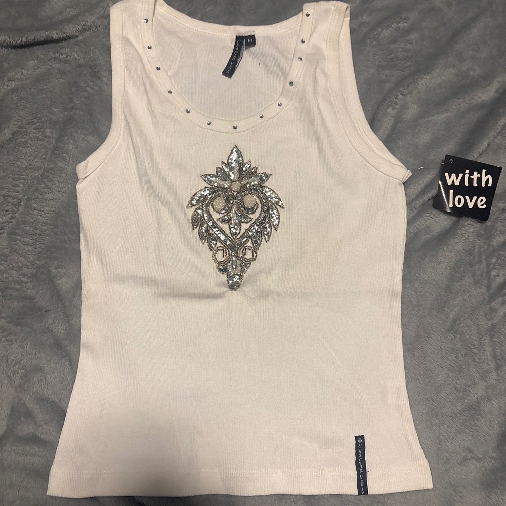 Cha cha vents top sleeveless